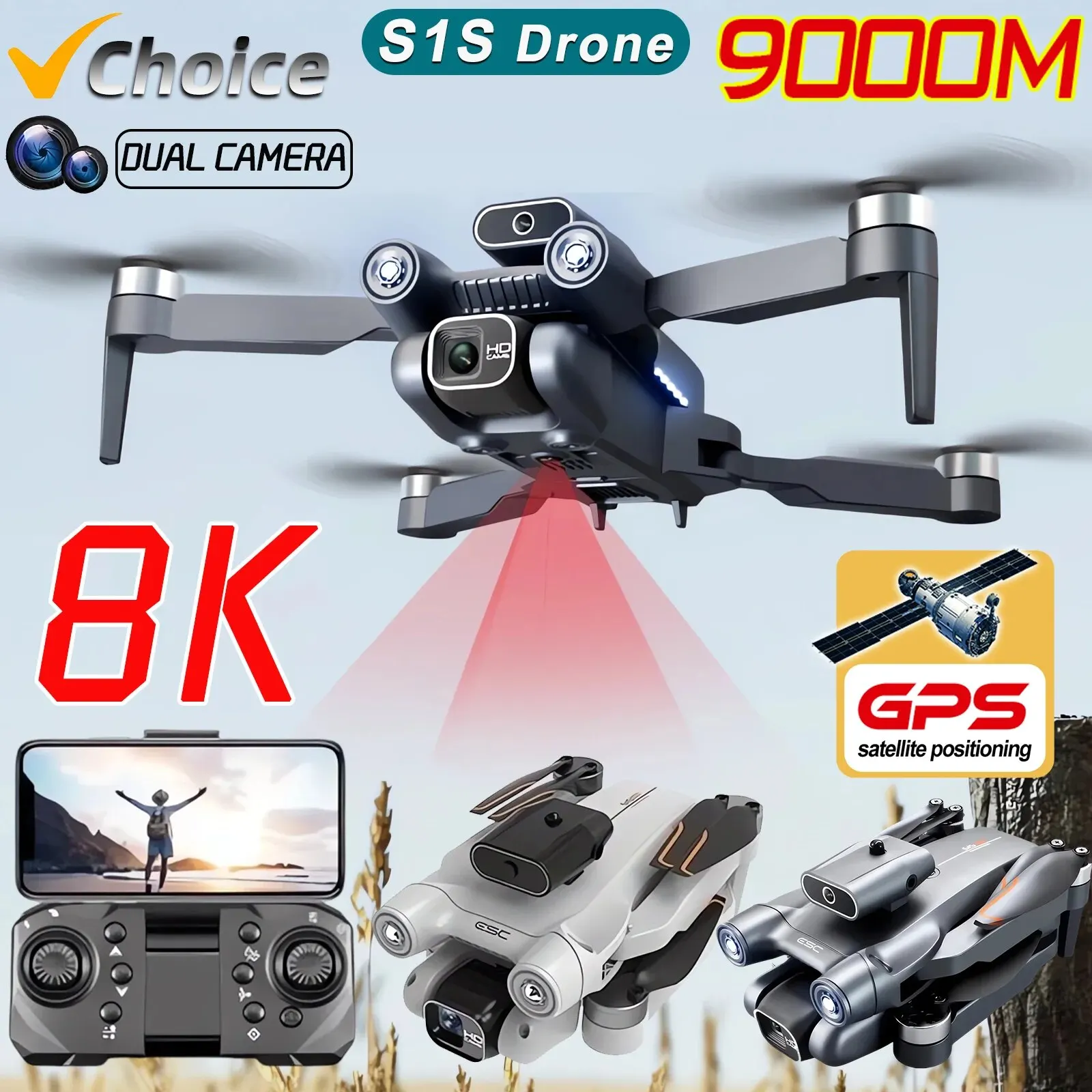 Drone Cinematic - New S1S 5G GPS Drone Camera