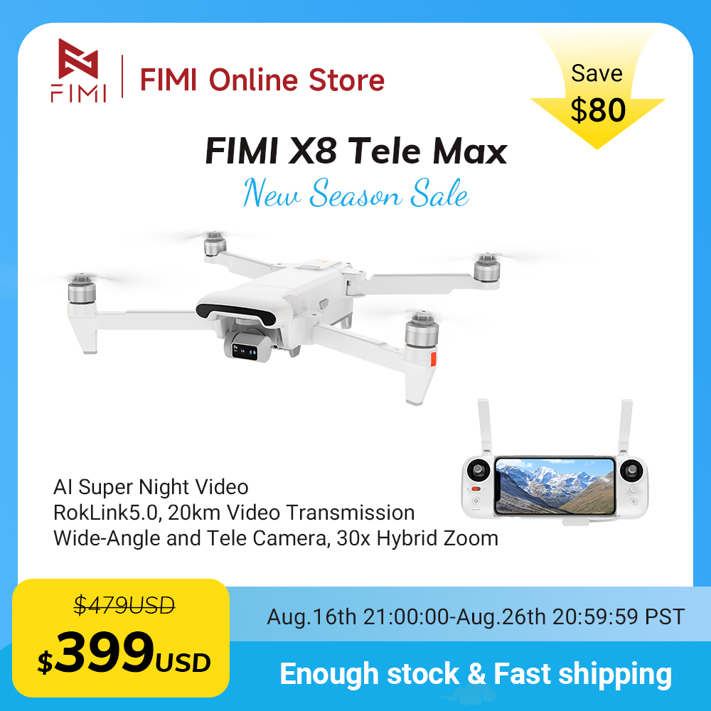 FIMI X8 Tele Max Drone 4K Prof - огляд і ціна Drone Thermal Imaging